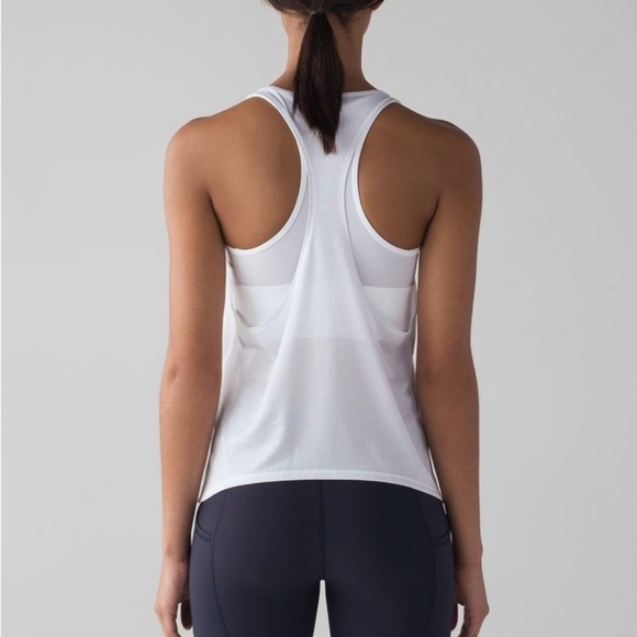 Lululemon Pushing Limits Tank White Size 4 W1ADJS - Picture 2 of 7